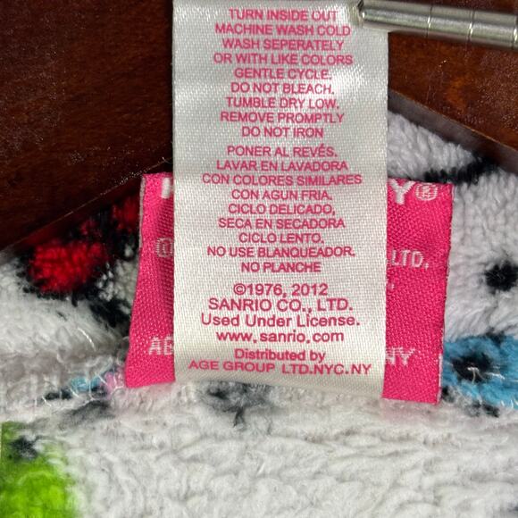 SANRIO/HELLO KITTY Plush Fleece Robe Womens Size M - Picture 8 of 9